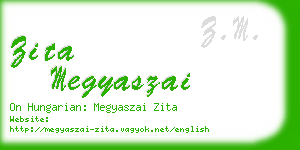 zita megyaszai business card